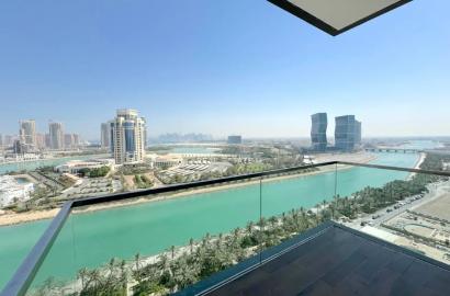 2+1 Beds Apartment on Rent, Sea View in Lusail