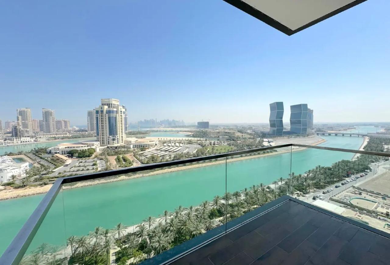2+1 Beds Apartment on Rent, Sea View in Lusail